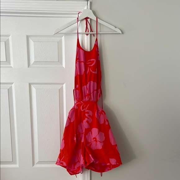 STAUD Georgia Floral Backless Romper Size 2 - Picture 3 of 8